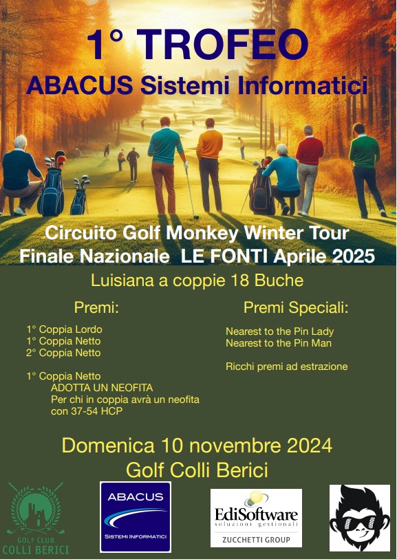 1° Trofeo Abacus Sistemi Informatici by Golf Monkey